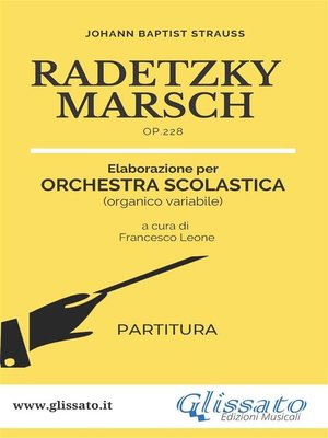 cover image of Radetzky Marsch--orchestra scolastica smim/liceo (partitura)